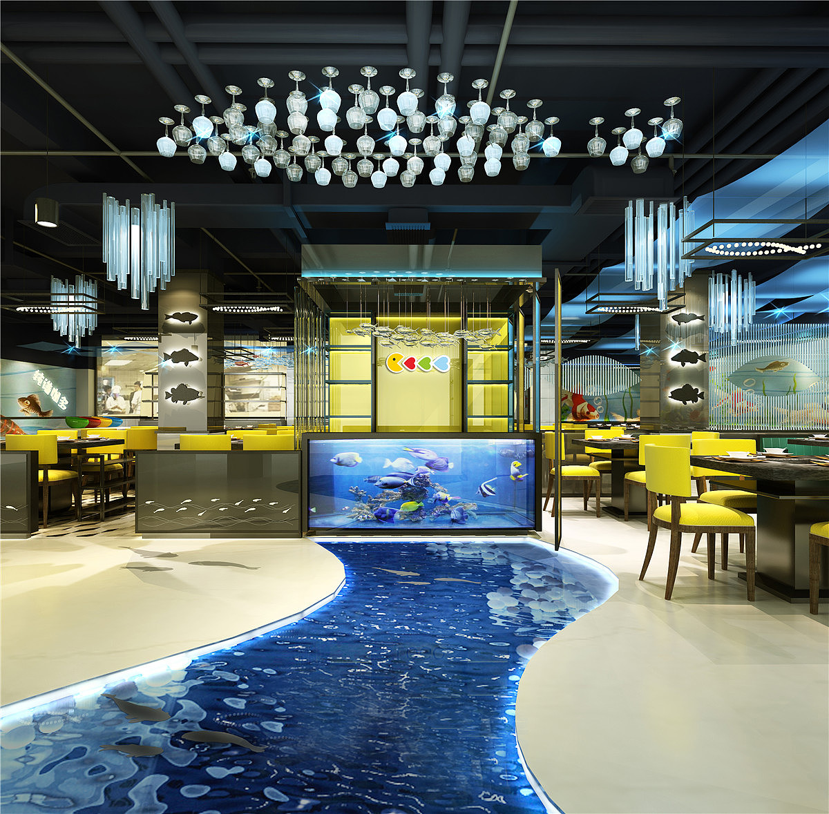 長沙酸菜魚餐廳裝修設(shè)計(jì)-意辰裝修