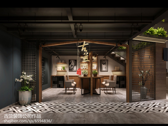 《佳云理發店》古蘭裝飾理發店設計-裝修設計效果圖-古蘭裝飾公司設計師作品-設計本